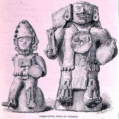 ニューメキシコの古代都市のタバスコのテラコッタアイドル、パブ。 1887 作： P. after Sellier